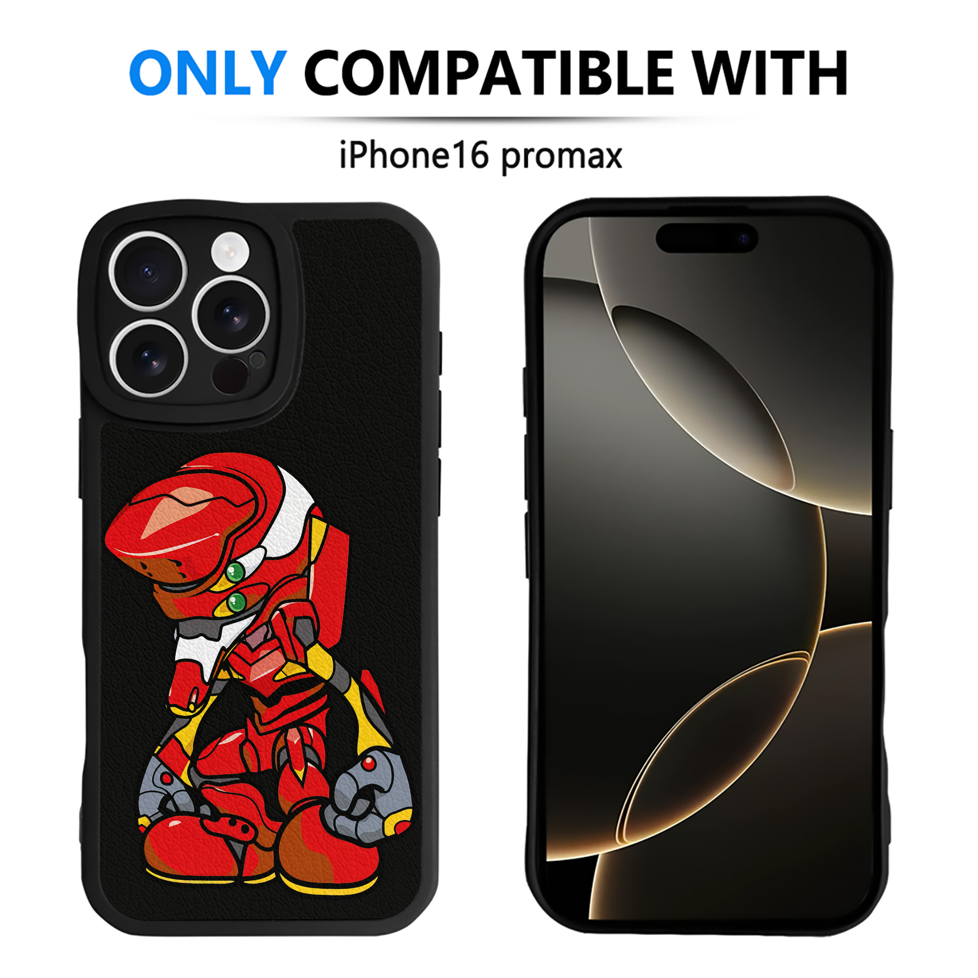 （画像用） EVA 新世紀エヴァンゲリオン 【iPhone 16シリーズ対応】シリコンスマホケース（レザー調） 材質：シリコン
